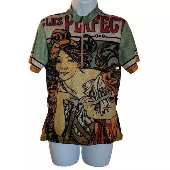 LOUIS GARNEAU CYCLING jersey t-shirt Sz MEDIUM sublime COLLECTOR MADE IN CANADA* - Picture 1 of 9